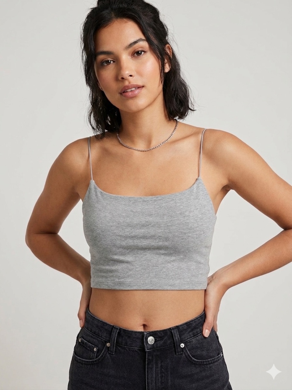 Wild Fable Gray Cropped Top NWT